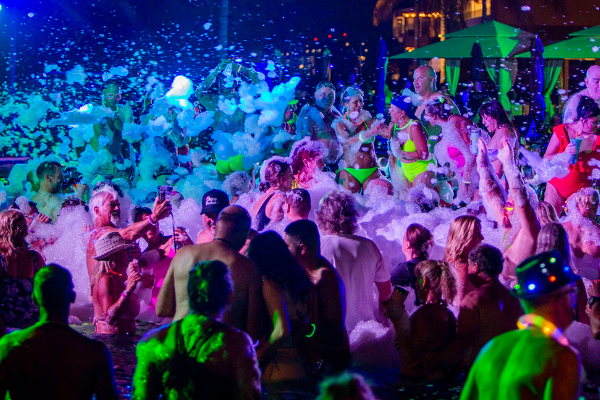 Our neon foam party brings your gen x experience to the max on the first night!